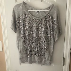 Express sequin top